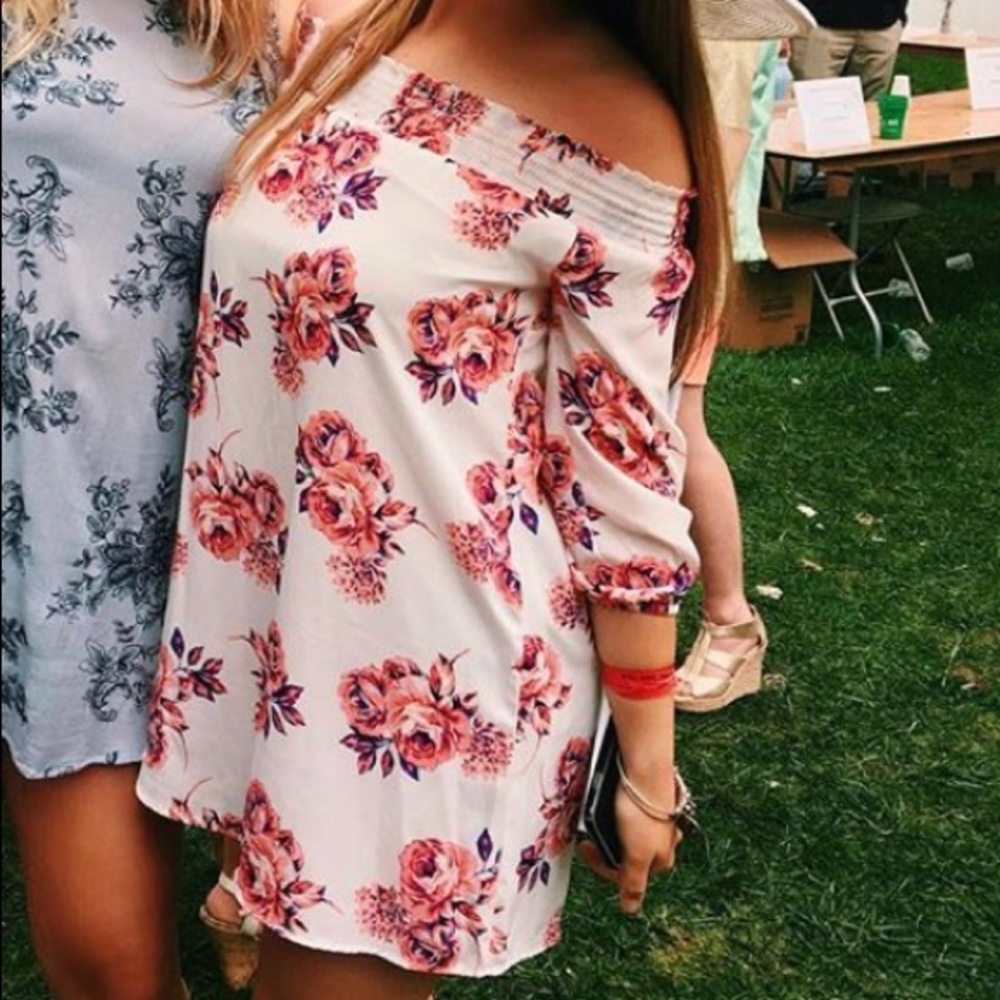 off the shoulder dress